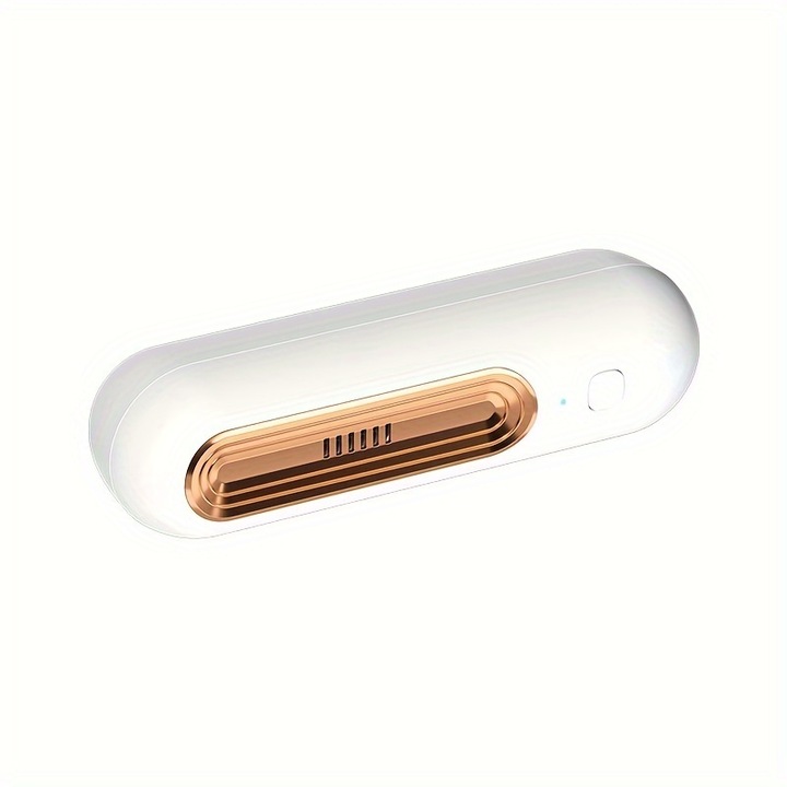 Въздухопречиствател за хладилник, USB, 2 скорости, дезодориране, златен, 4.3x4.3x14.5cm