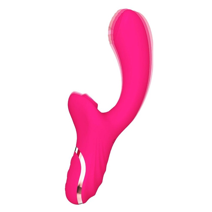 2 az 1-ben vibrátor, FairyKiss, 24 cm, piros