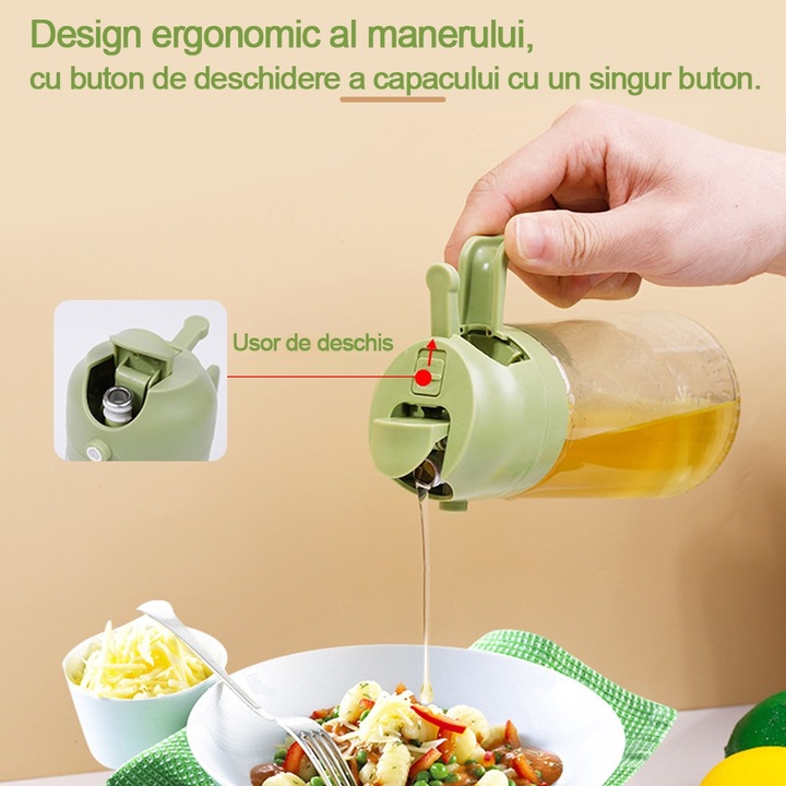 Oliviera, 2-in-1, sticla, 470ml, verde