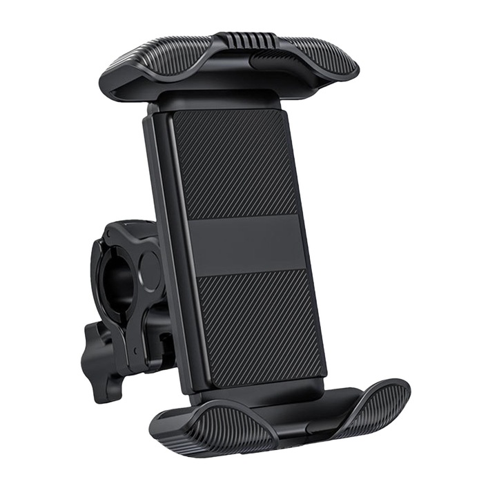 MAONIISHOP motoros telefontartó, könnyen rögzíthető, 360°-ban elforgatható, fekete, 4,7-6,8 hüvelyk