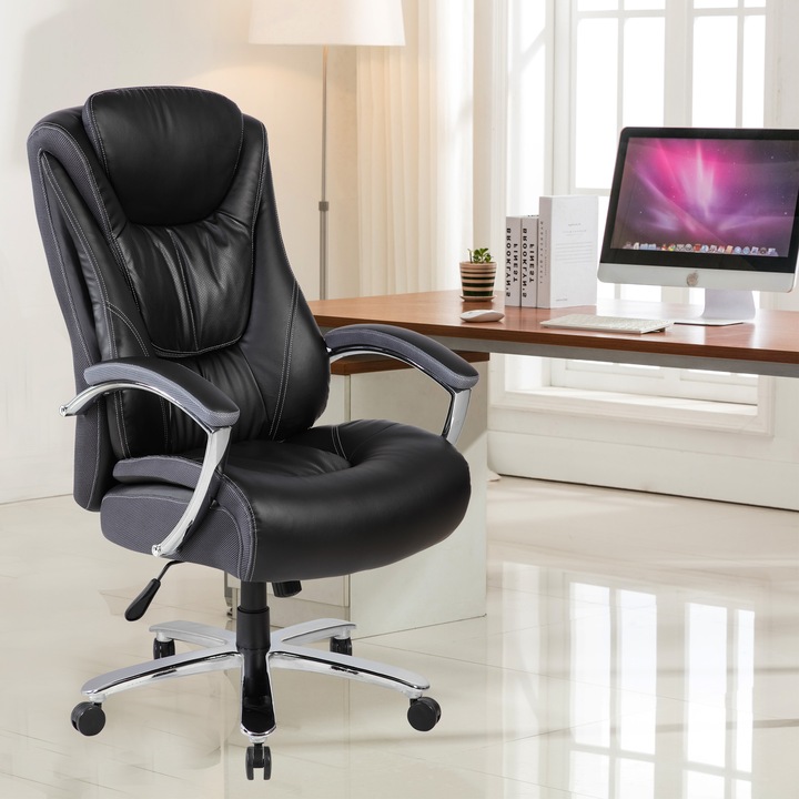 Scaun birou Kring Frey, PU, Negru