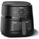 Friteuza cu aer cald Philips Airfryer Seria 2000 NA230/00, Compact Digital, 1700 W, capacitate 6.2 l / 0,8 kg, afisaj digital, fereastra, 13-in-1 functii de gatire, 9 programe presetate, dimensiune compacta (4 portii), curatare usoara, negru