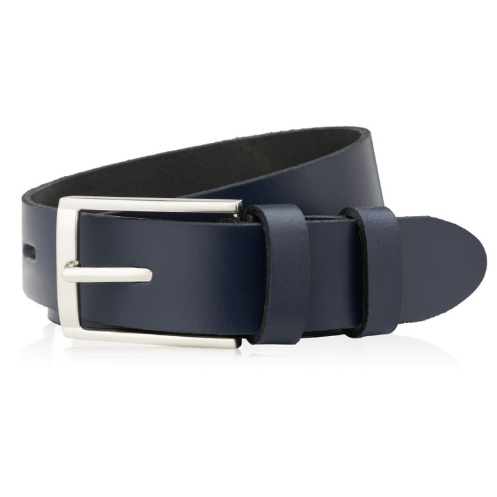 Férfi öv, Paolo Peruzzi, PG-03, természetes bőr, Tengerészkék, 100