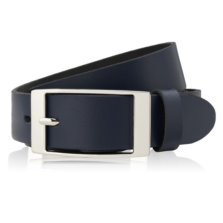 Női öv, Paolo Peruzzi, PG-02, természetes bőr, Tengerészkék, 110