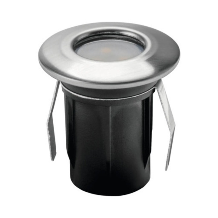 Spot Led Incastrat 0, 2w 15 Lumeni Ø42 Mm, Pentru Exterior Ip67, Negru