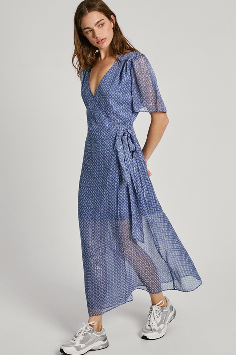 Pepe Jeans London, Maxiruha áttetsző felső réteggel, Kék, S