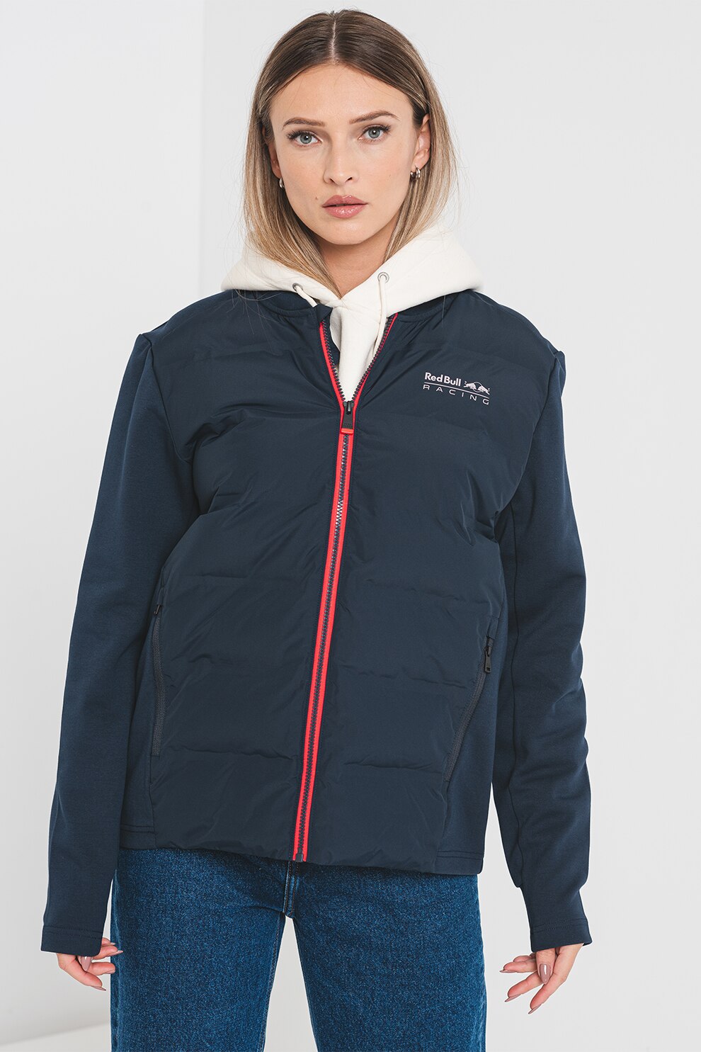 Pepe Jeans London, Jacheta unisex cu logo discret, Bleumarin, S