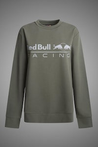 Red Bull Racing by Pepe Jeans London, Bluza de trening cu decolteu la baza gatului, Verde feriga, S