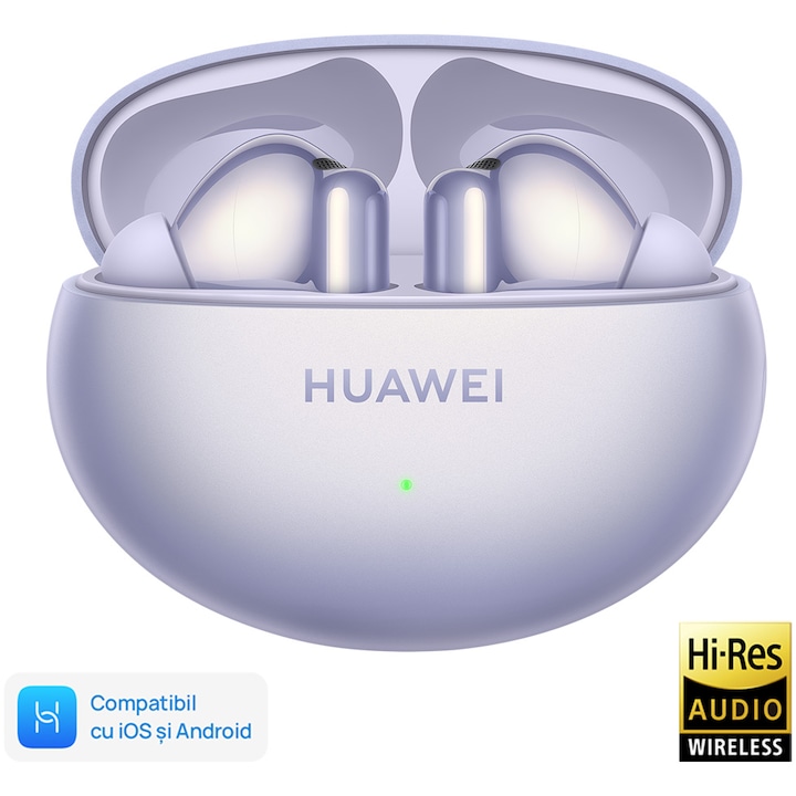 Слушалки In-Ear Huawei FreeBuds 6i, True Wireless, Hybrid ANC, Bluetooth, Лилав