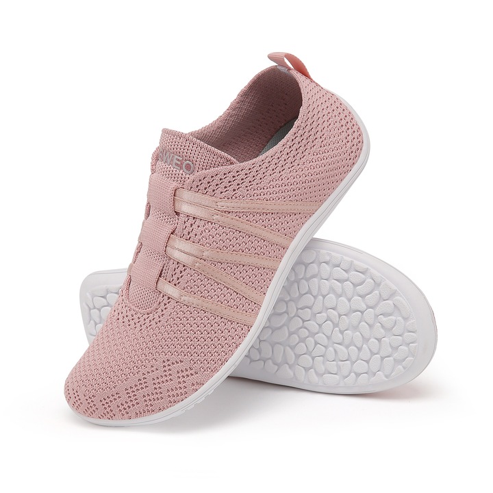 Ferfi sportcipo, textil, bebujos, Rózsaszín