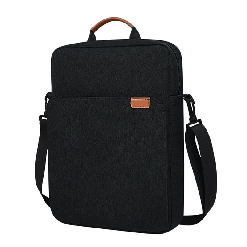 Husa Tableta Universala, SOOCCI, Impermeabila, cu Buzunare Multiple si Bretea Ajustabila, Negru, 34.5x26x4cm