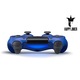 Безжичен контролер PS4, doubleshock I-10, съвместим, PS-TV и PS Now, с вибрации, включено зарядно, син, HAPPY JOKER®