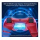 Контролер PS4 безжичен, doubleshock I-10, съвместим, PS-TV и PS Now, с вибрации, включено зарядно, червен, HAPPY JOKER®