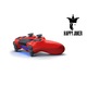 Контролер PS4 безжичен, doubleshock I-10, съвместим, PS-TV и PS Now, с вибрации, включено зарядно, червен, HAPPY JOKER®