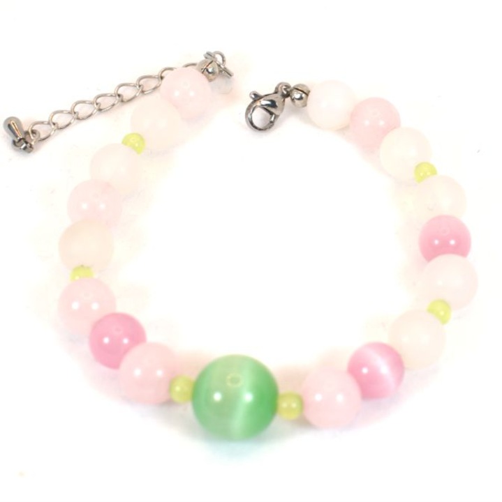 Bratara agat, crisoberil 18cm