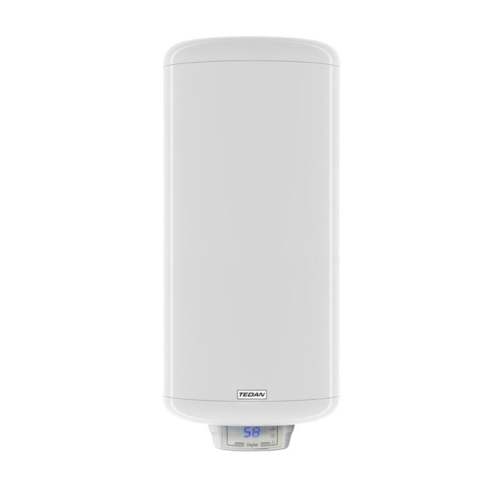 Електрически бойлер TEDAN Digital INOX 80 литра, вертикален, неръждаем, 3 kW