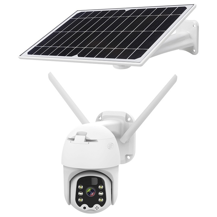 Cameră Dome Wireless 1080p, Pan/Tilt, Viziune Nocturnă Color, 2MP, WiFi 2.4GHz