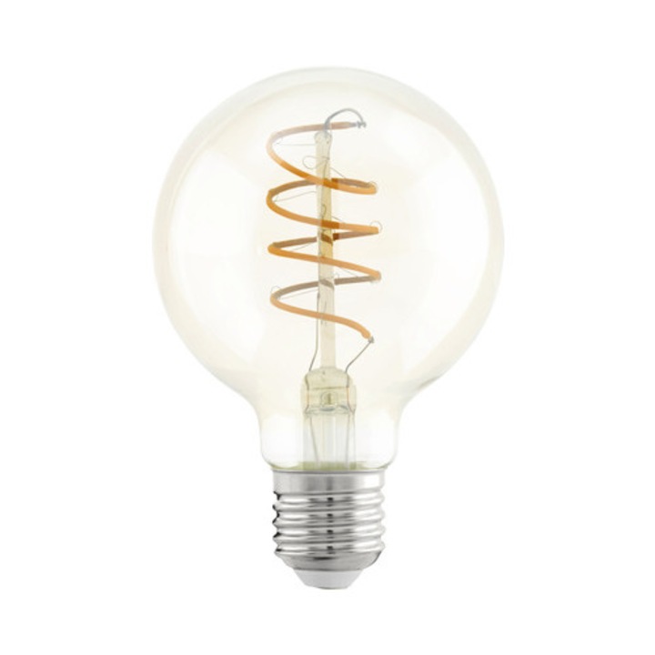 Винтидж Led крушка Eglo E27 4w, Globe G80, живот 15 000 H