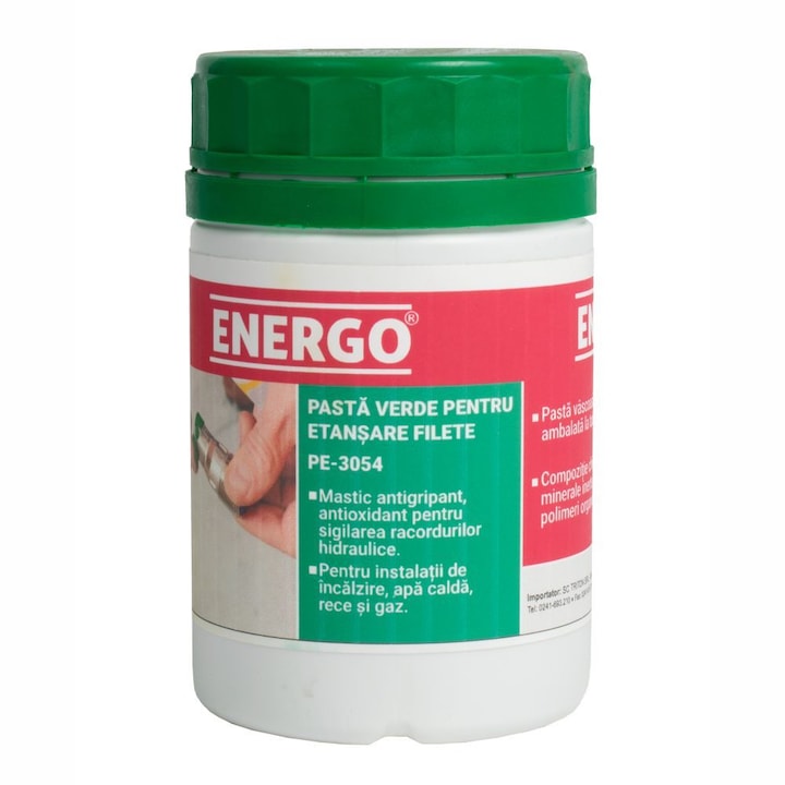 Pasta verde etansare filete instalatii sanitare 460 gr Energo