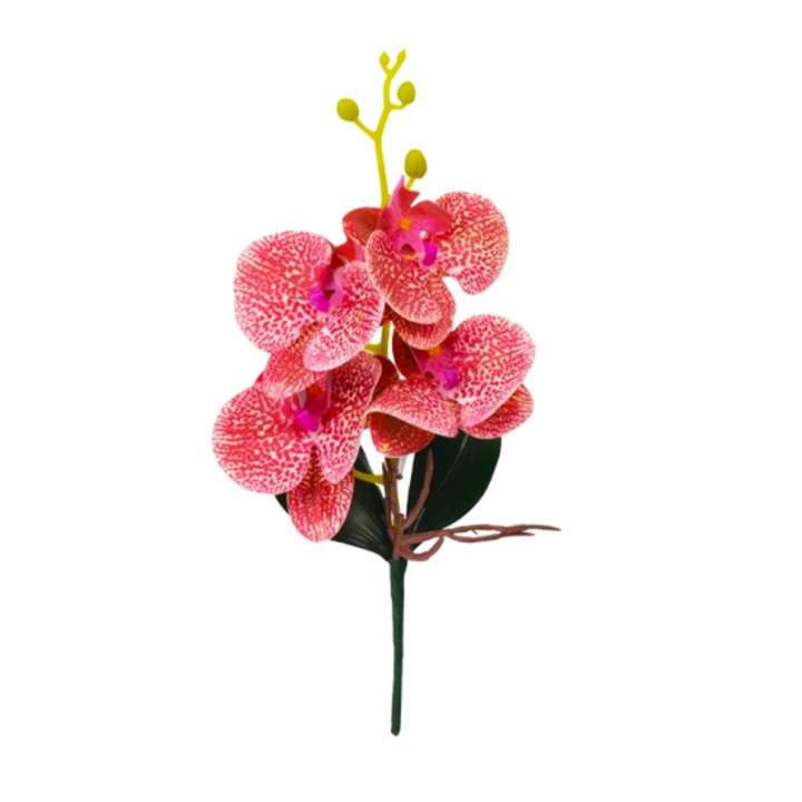 Floare artificiala orhidee, pvc 38 cm multicolor