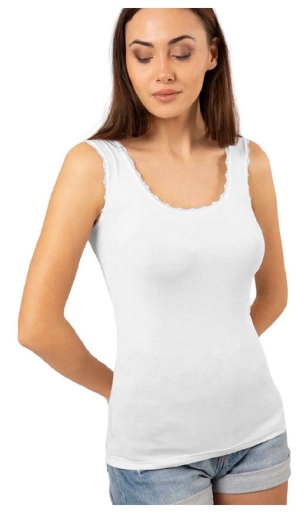 Дамски потник, 3283, вискоза, OTS, Бял