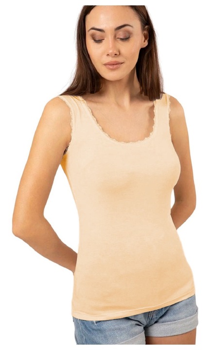 Дамски потник, 3283, вискоза, OTS, Бежов