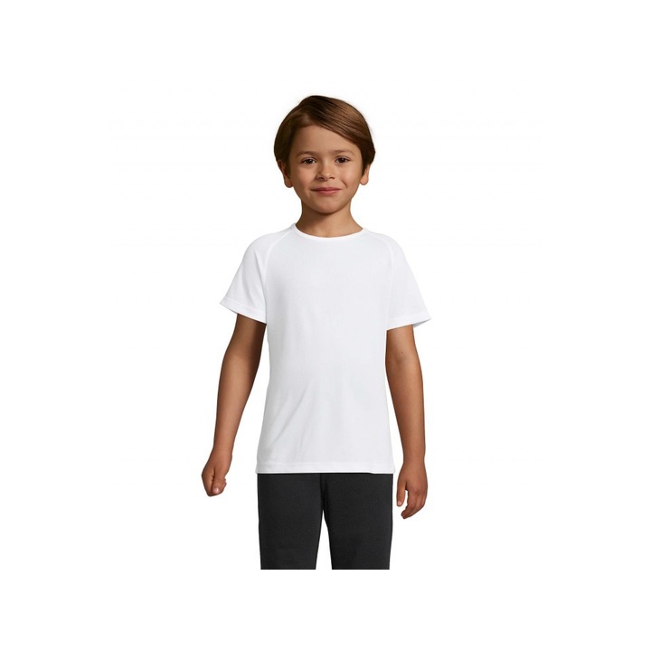 Tricou pentru copii Sols`s Sporty Kids - SO01166, Alb