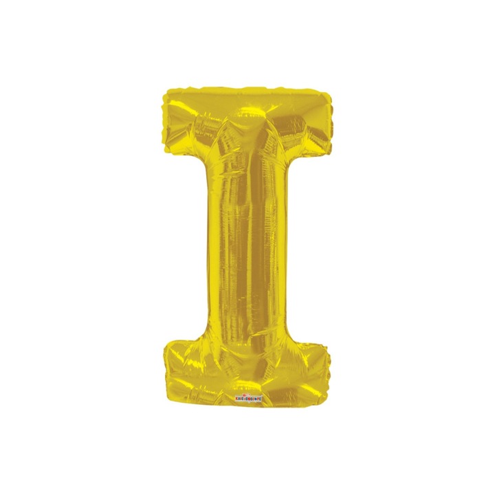 Fólia lufi I betű, arany, 80 cm