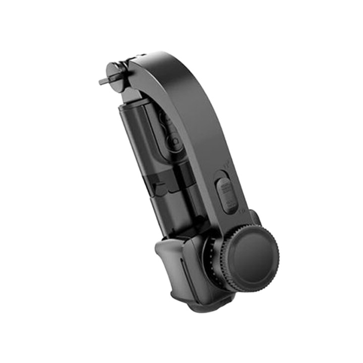 Селфи стик с дистанционно управление Optim Solution, стабилна фиксация на статив, Bluetooth 4.0 дистанционно управление, преносим, дизайн на въртене на 360°, разтегателно рамо, устойчив на корозия, първокласен алуминий, 70 см, черен