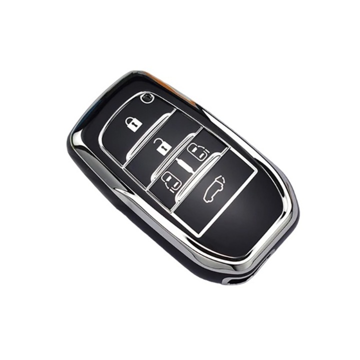 Капак на ключ 5 бутона Toyota Fortuner Rav 4 Highlander Land Cruiser Mark X 2019 - 2023 Prime Prius Sienna