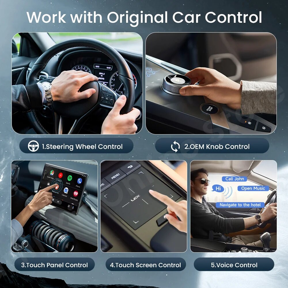 Adaptor Wireless CarPlay Android Auto AI Box 2024 CarlinKit Android 10 ...
