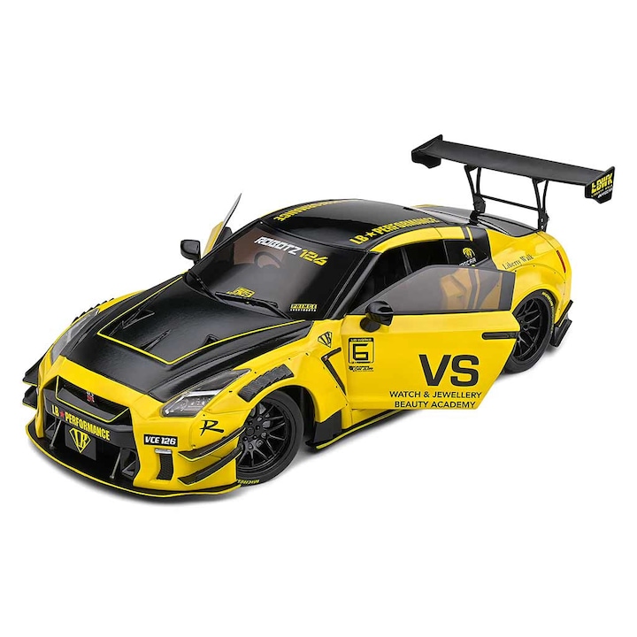 Modell Nissan GTR 35 Lb Walk Type 2 sárga - 1/18 Solido