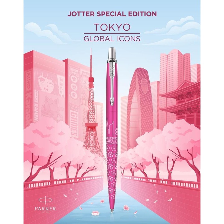 Parker Jotter Royal gtoll Special Edition Tokyo ezüst klipsz 2198195