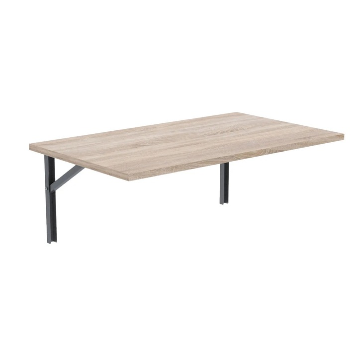 Masa plianta dreptunghiulara de perete AKKE, Stejar sonoma, 60x50