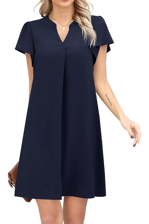 Rochie albastru inchis scurta, marimea L, Missufe