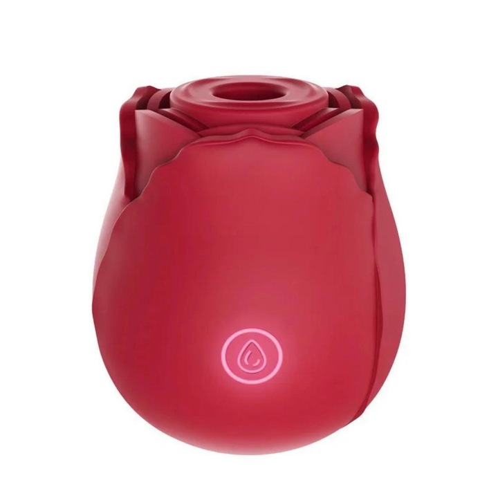 Вибратор роза SARAADA, Стимулатор за сукане на клитор, Водоустойчив, Преносим, 10 честоти на вибрация, Червен
