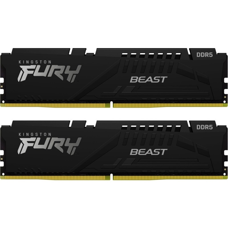 Memorii Kingston FURY Beast Black, 16 GB 2x8GB, DDR5, EXPO, 6000