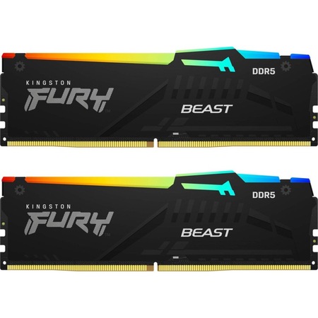 Memorie Kingston FURY Beast RGB 64GB DDR5 6400MHz CL32 Dual