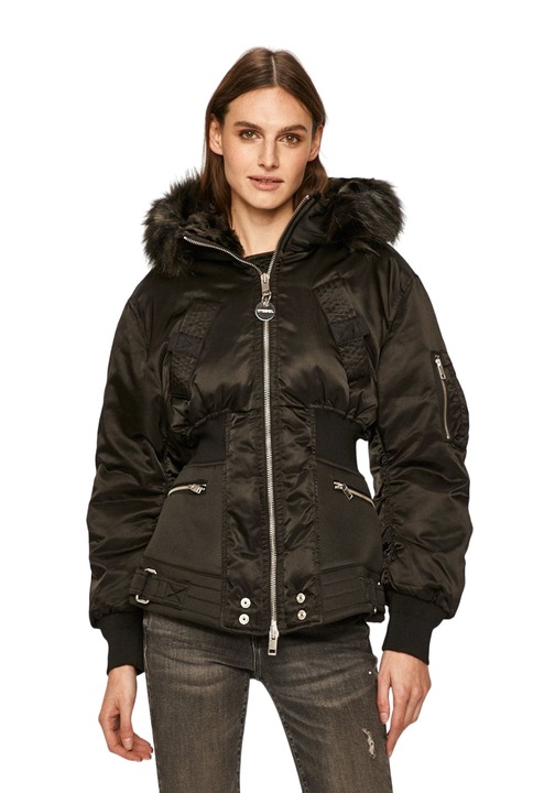 Geaca scurta cu gluga si puf Diesel SKU00S45K9XX, Negru