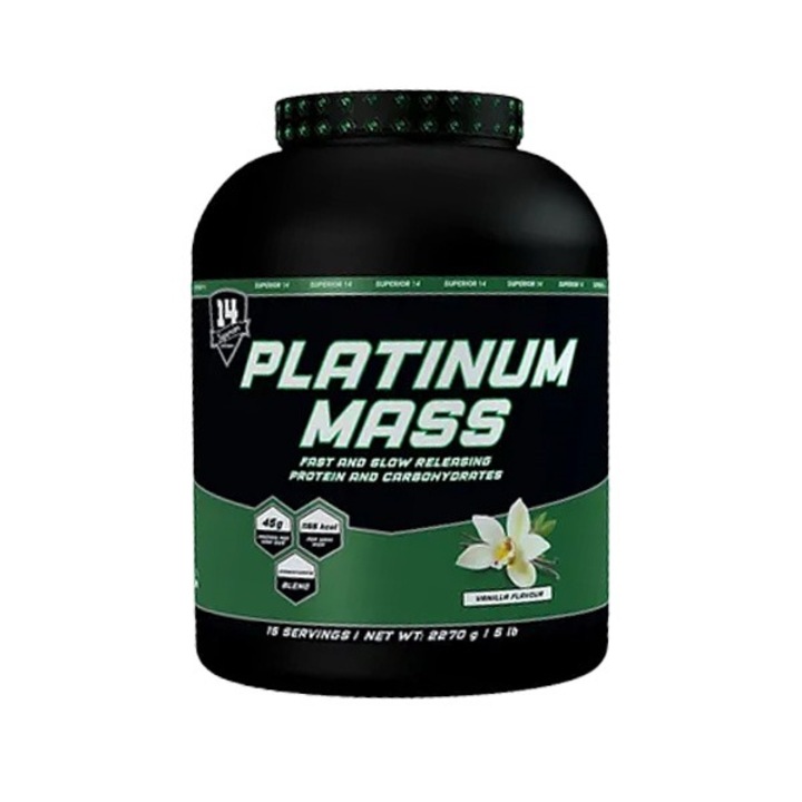 Concentrat proteic pentru masa musculara, Superior14, Platinum Mass, Capsuni 2270 g