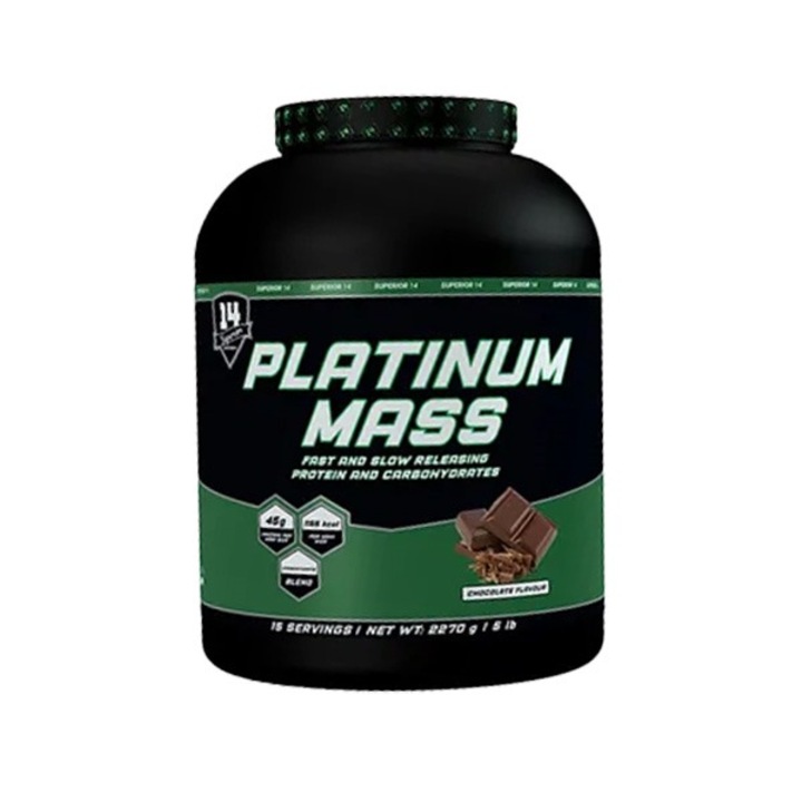 Concentrat proteic pentru masa musculara, Superior14, Platinum Mass, Vanilie 2270 g