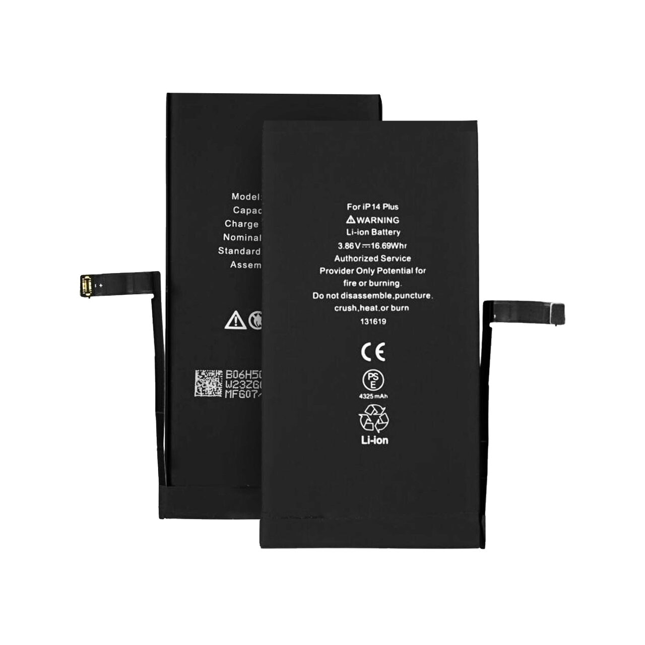 iPhone 14 Plus バッテリー92% Baterie pentru iPhone 14 Plus, 4325mAh - OEM (19784) - Black - eMAG.ro