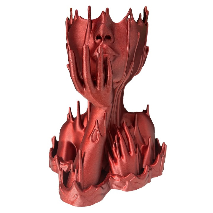 Vaza MaCherrie, Rosu Galaxy, Imprimata 3D, H 25cm