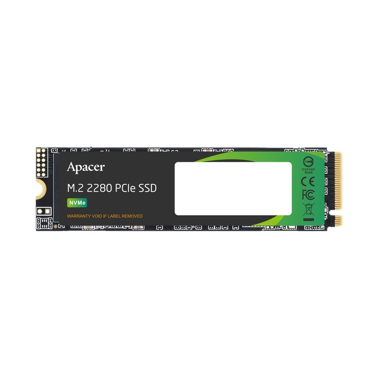 Твърд диск SSD, Apacer M.2 PCIe AS2280Q4X, 512GB - AP512GAS2280Q4X-1
