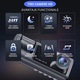 Camera video auto tripla de bord, WIFI, Full HD 1080P, 3 Lentile, Unghi inregistrare 170°, IPS Display 2", Super Night Vision, auto Loop Recording, G-sensor, Dare4U, 4K, Tahograf, camera fata, camera spate, camera interior
