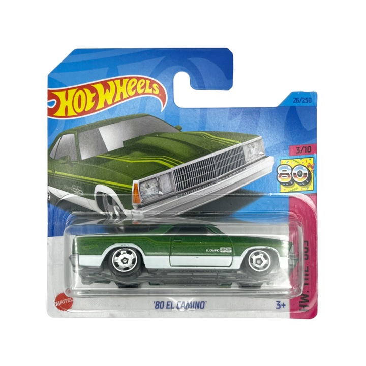 Masinuta Hot Wheels El Camino ’88, verde, 1:64