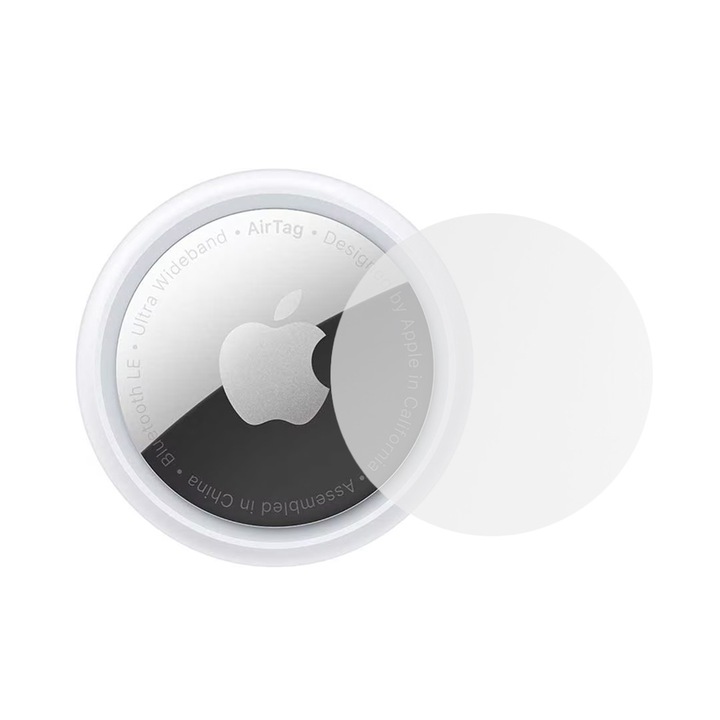 Folie de protectie compatibila cu Apple AirTag, KeepSafe Mat Silicon, Anti-Reflexii, Anti-Stralucire, Protectie fiabila, Atingere fina, Regenerabila, Rezistenta la utilizare intensa, Anti-zgarieturi, Transparent mat