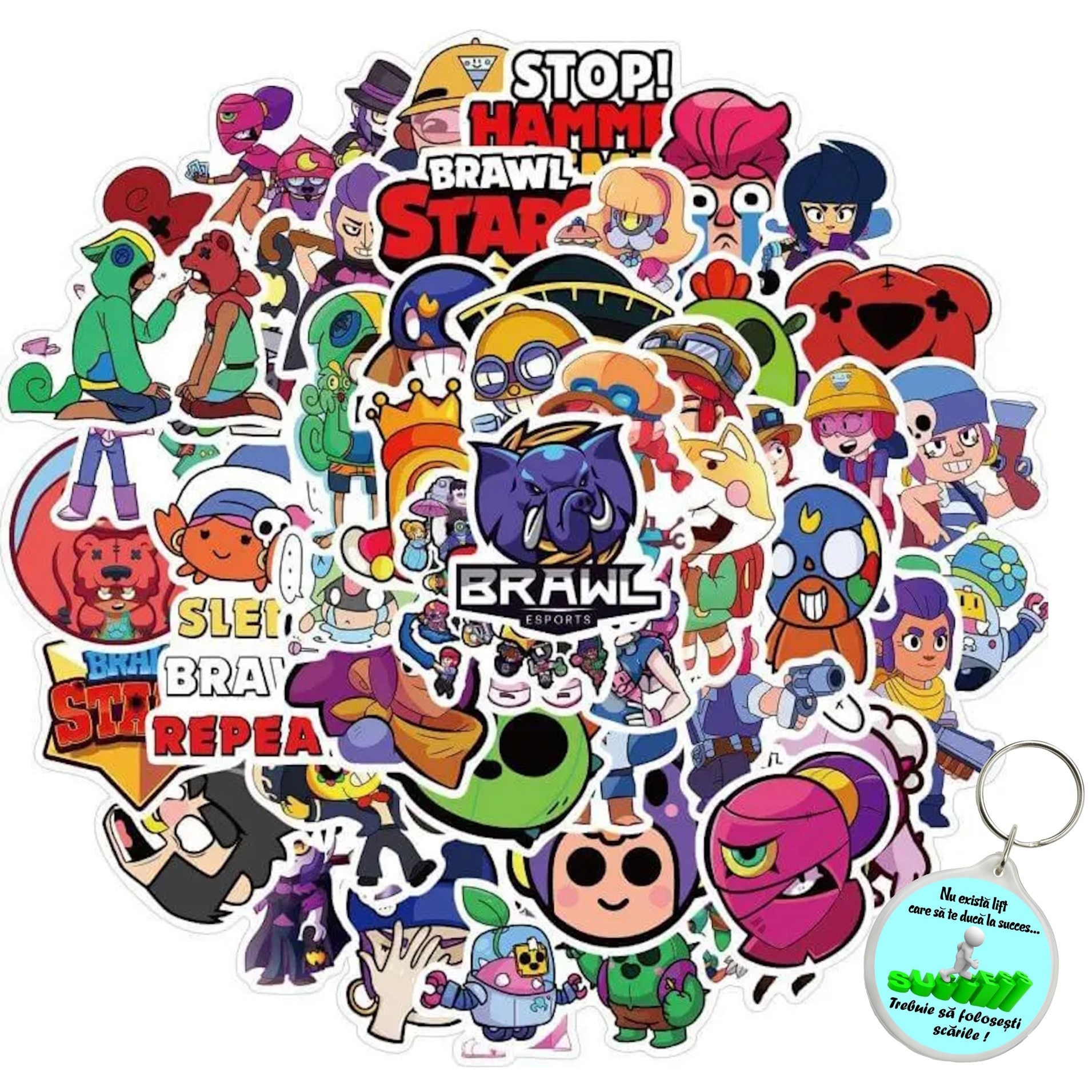Set 80 stickere, Brawl Stars, Multicolor, JMB-BBL7847 - eMAG.ro