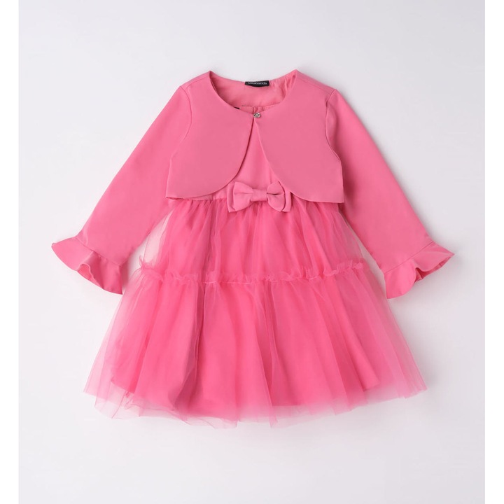 Elegáns tüll ruha lányoknak, Sarabanda, 0.6241, Pink, Rózsaszín