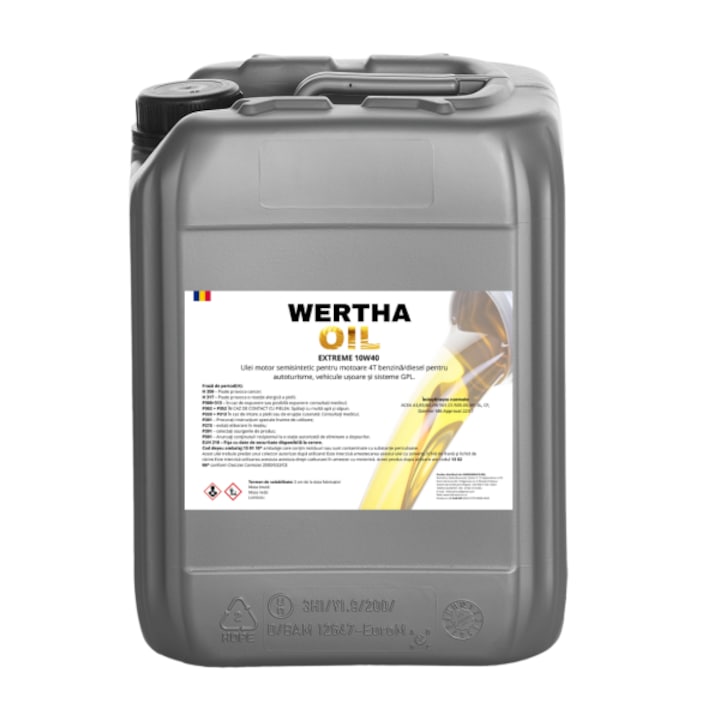 Ulei de motor multigrad, Wertha Oil, Extreme 10W40, 20 l
